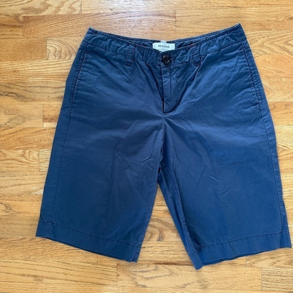 Merona Blue Flat Front Shorts